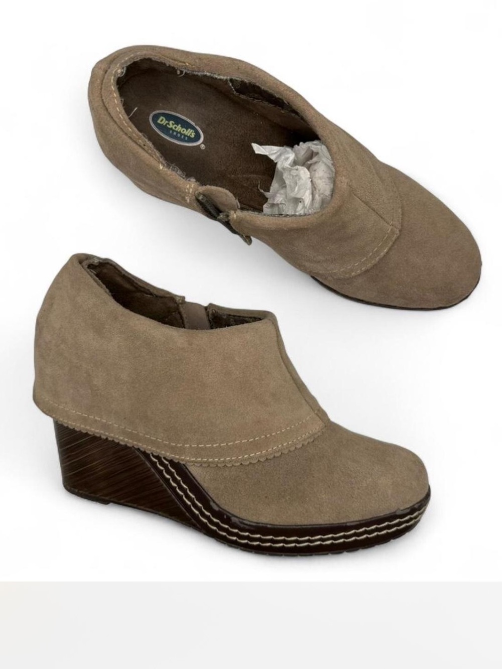Dr. Scholl's Women's  Fold-over Ankle Wedge Boots